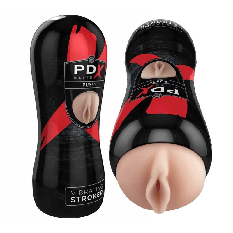 Masturbator-PDX-Elite-Vibrating-Pussy-Stroker