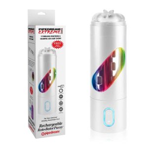 Masturbator Pipedream Extreme Toyz Rechargeable Roto-Bator Pussy, Flesh
