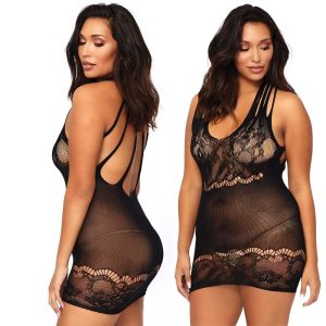 Rochie-Sexy-Dantelă-Florală-3