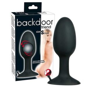 Small Silicone Plug, Dop Anal Negru