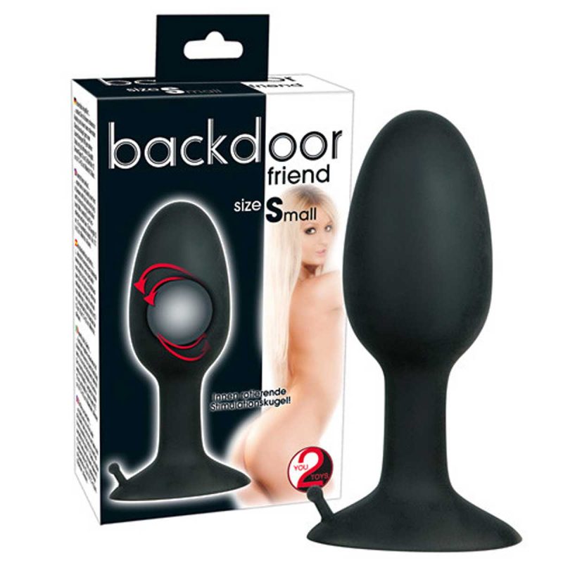 Small Silicone Plug, Dop Anal Negru