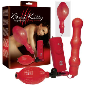 Bad Kitty Naughty Balloon - Butt Plug cu Vibratii
