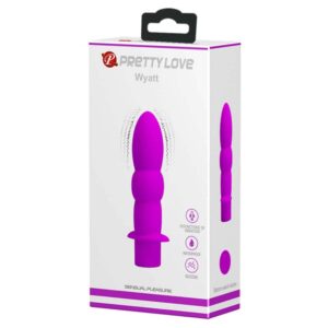 Pretty Love Wyatt Purple - Butt Plug cu Vibratii