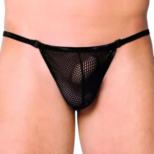 Thong Bărbați Model 4434 - Plasă Transparentă & Croială Minimalistă