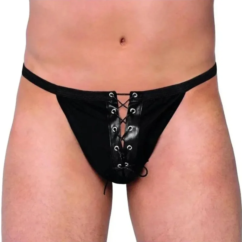 Thong Bărbați Negru