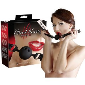 Calus Bad Kitty Gag Silicone, Negru