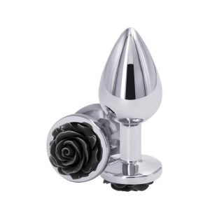 Dop Anal Rezistent La Apă Rear Assets – Rose – Medium – Black, Negru