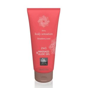 Gel Masaj Massage- & Glide Gel 2 in 1 – Strawberry scent 200ml