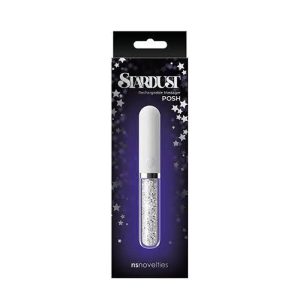 Glonte Vibrator Rezistent La Apă Stardust – Posh – White