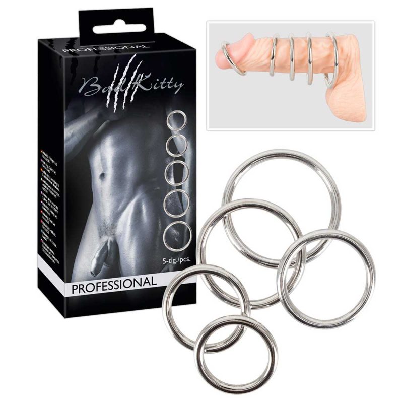 Set-Inele-Penis-Bad-Kitty-Set-of-5-Metal-Rings