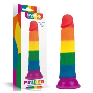 Dildo Prider Dildo Multicolor 18.5 cm