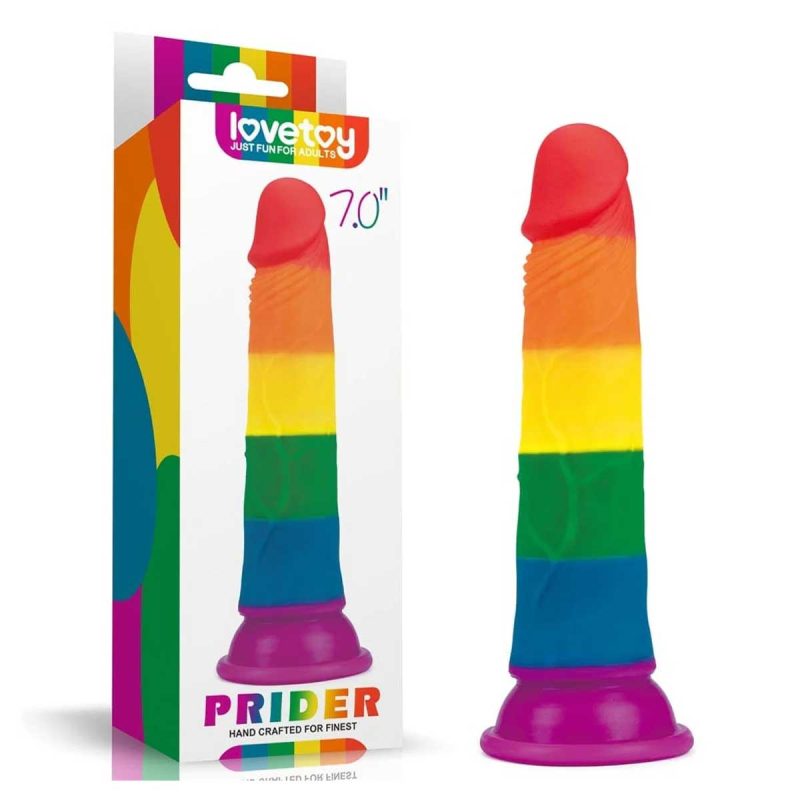 Dildo Prider Dildo Multicolor 18.5 cm