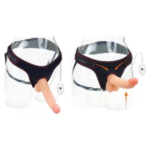 Set-Strap-ON-🔛-Vibrating-Easy,-21,5-cm-[10-Funcții-Puternice-de-Vibrație]-cu-telecomanda