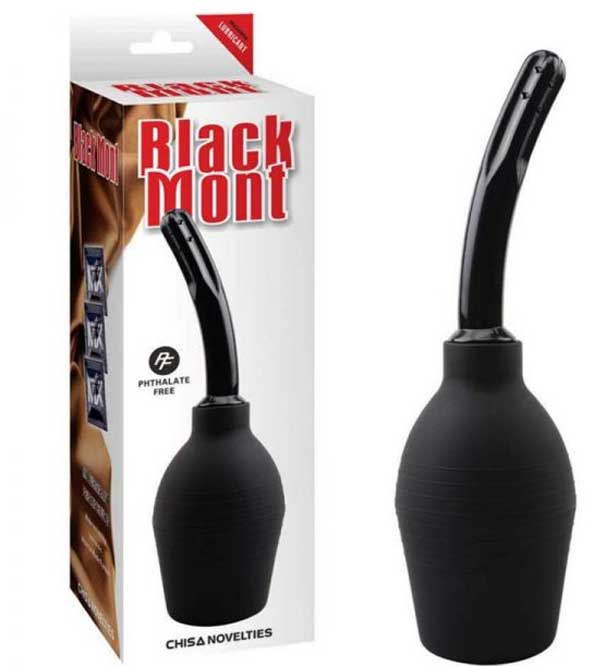 irigator pentru sex anal black mont negru cu varf care stimuleaza suplimentar