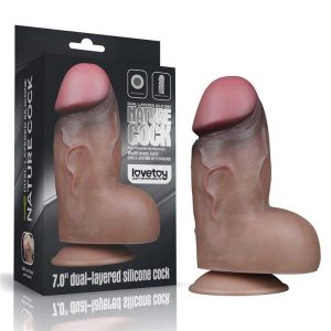 Dildo Dual-Layered Silicone