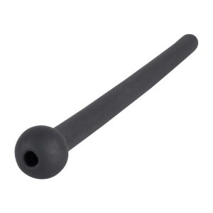 Penis-Plug-Piss-Play-Black-Dilatator-Uretră,-silicon