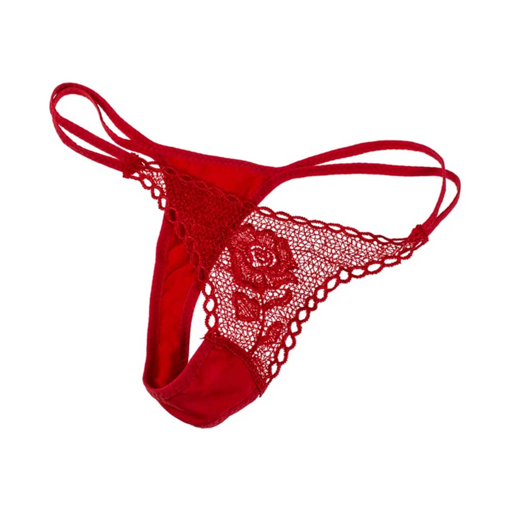 Rose-With-Red-G-string-🌹-Trandafir-👉-Tanga-Roșu-cu-Dantelă Rose-With-Red-G-string-🌹-Trandafir-👉-Tanga-Roșu-cu-Dantelă