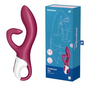 Satisfyer-Embrace-Me-Berry-–-Vibrator-Rabbit-cu-Mâner-&-3-Motoare-Puternice-ambalare