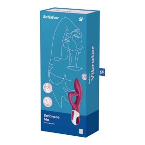 Satisfyer-Embrace-Me-Berry-–-Vibrator-Rabbit-cu-Mâner-&-3-Motoare-Puternice-cutie