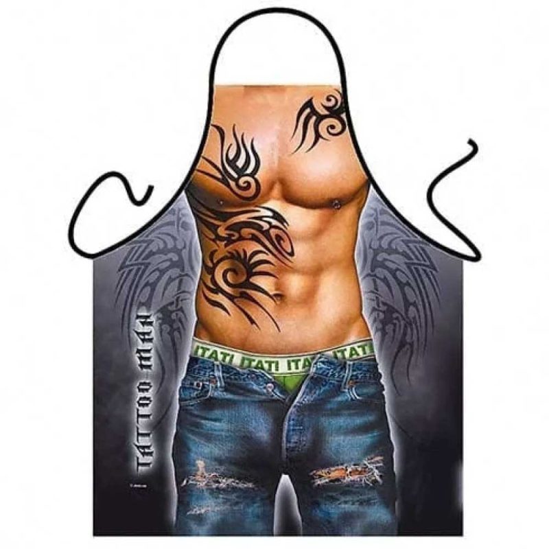 Șorț-Sexy-Tattoo-MAN-–-Material-Anti-Pată