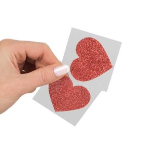 Titty-Sticker-Heart-Din-Hartie,-Roșu-2