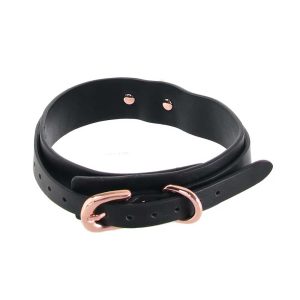 Bondage-Couture-Collar-and-Leash-Black-imitatie-piele
