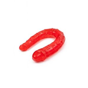 Dildo-Forma-„U”-Double-Dong-Red