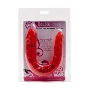 Dildo-Forma-„U-Double-Dong-Red-ambalare