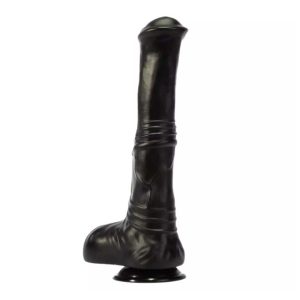 Dildo-Mare-X-MEN-David-Cock-Black,-31,5-cm-cu-striatii