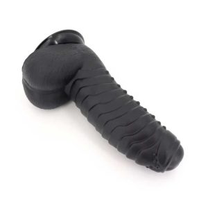 Dildo-TEXTURAT-X-MEN-David’s-Cock-Black-[27-cm-Total-20-cm-Inserabil]