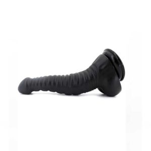 Dop-Anal-Mare-X-MEN-Butt-Plug-Black-II,-28-cm-cu-striatii