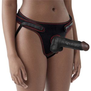 Easy-Strapon-Set-–-Ham-Ajustabil-+-Dildo-19-Cm-montat