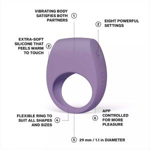 Inel-Penis-Lelo-TOR-3-8-Moduri-Vibrație-[130Hz]-,-functii