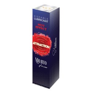 Lubrifiant-Kissable-Attraction-–-Efect-Încălzire-Aromă-Mojito,-50-ML-cutie