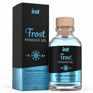 cutie si produs massage del frost glass cu aroma de menta format 30 ml cu efect de racorire
