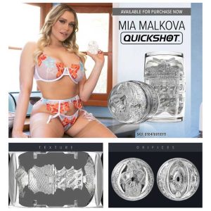 Masturbator-Fleshlight®️-Mia-Malkova-Quickshot™️-2-Capete-incolor