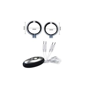 Set-Electro-Sex-Massager-2-Inele-de-penis-cu-electroșocuri-dimensiuni