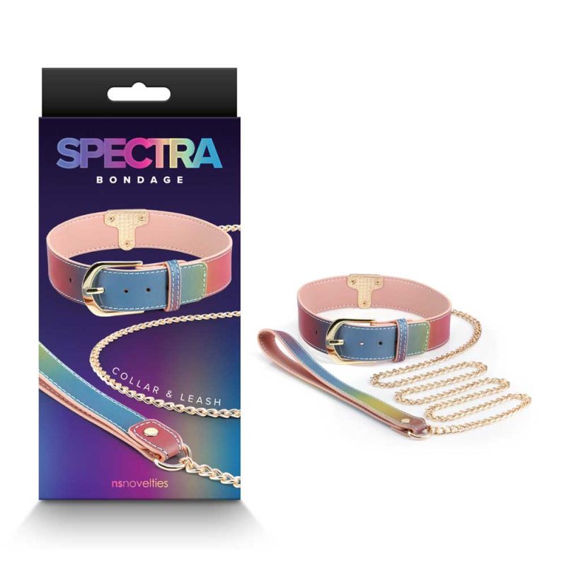 Spectra-Bondage-Collar-&-Leash-–-Rainbow