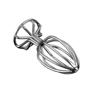 Stainless-Anal-Plug-L-Formă-Conică-Metalică-dop-anal