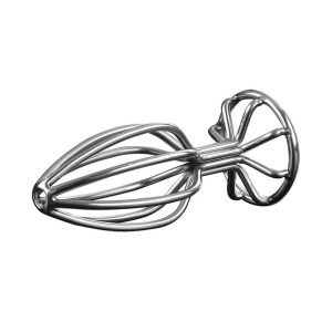 Stainless-Anal-Plug-L-Formă-Conică-Metalică,-dop-metalic