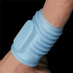Vibrating-Spiral-Knights-Ring-Blue-albastru