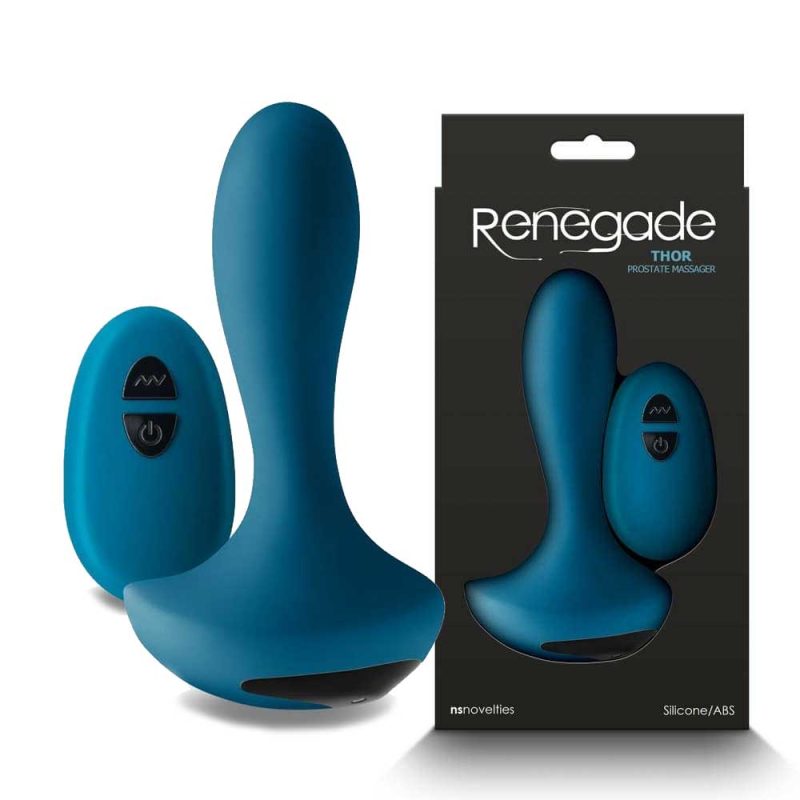 Vibrator-Prostată-Renegade-by-Thor-Teal-[10-Moduri]-ambalaj