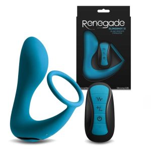 Vibrator-Prostată-cu-Inel-Renegade-Slingshot-II-–-Teal-ambalare
