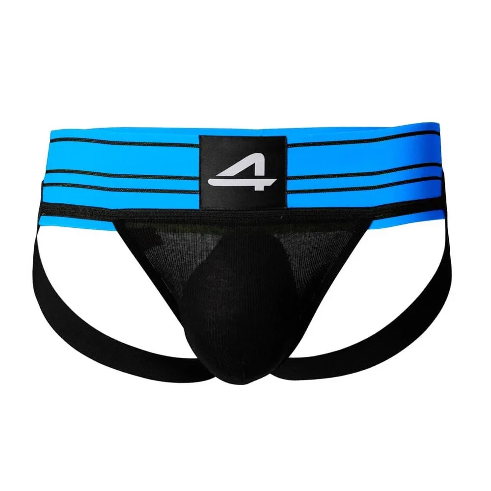 Jockstrap Cut4Men Rugby - Albastru Electric & Design Athletic - imagine 3