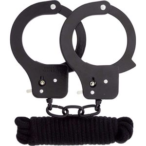 Bondx-Metal-Cuffs-&-Love-Rope-Set-Black-–-Frânghie-Din-Bumbac-Rezistent