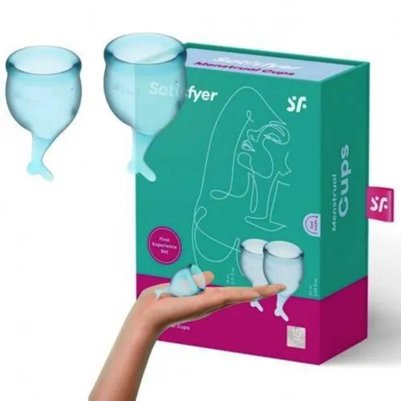 Set 2 Cupe Feel Secure Menstrual Cup (Light Blue)