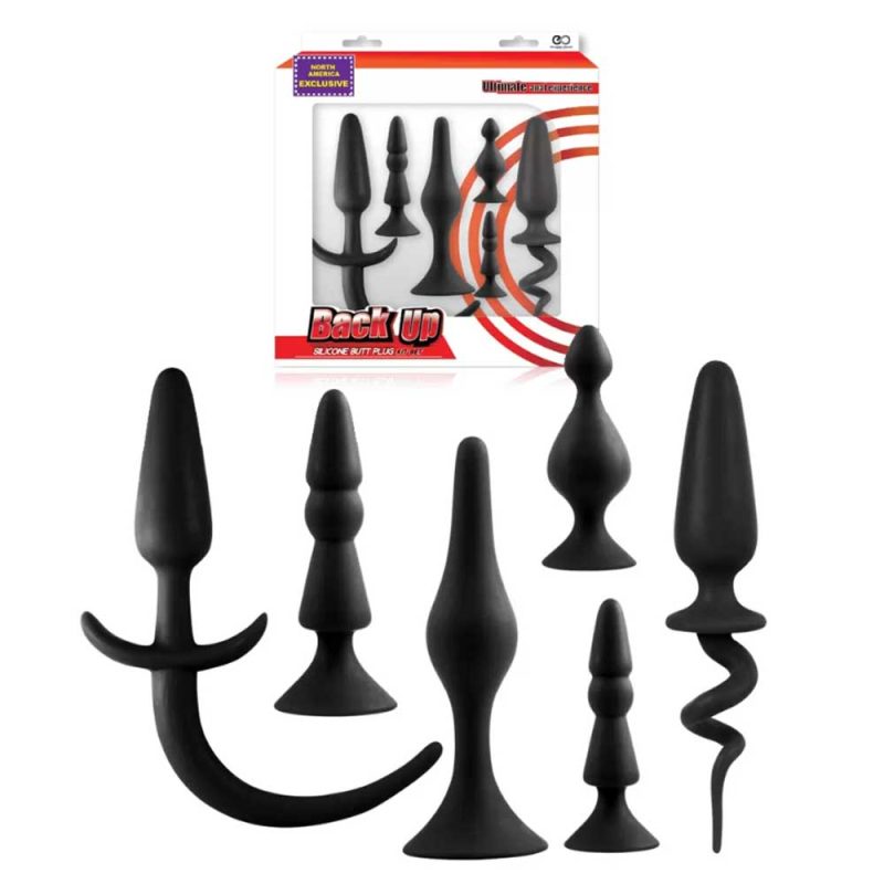 Back-UP-Kit-Dopuri-Anale,-6-Bucăți-Diferite-Dimensiuni