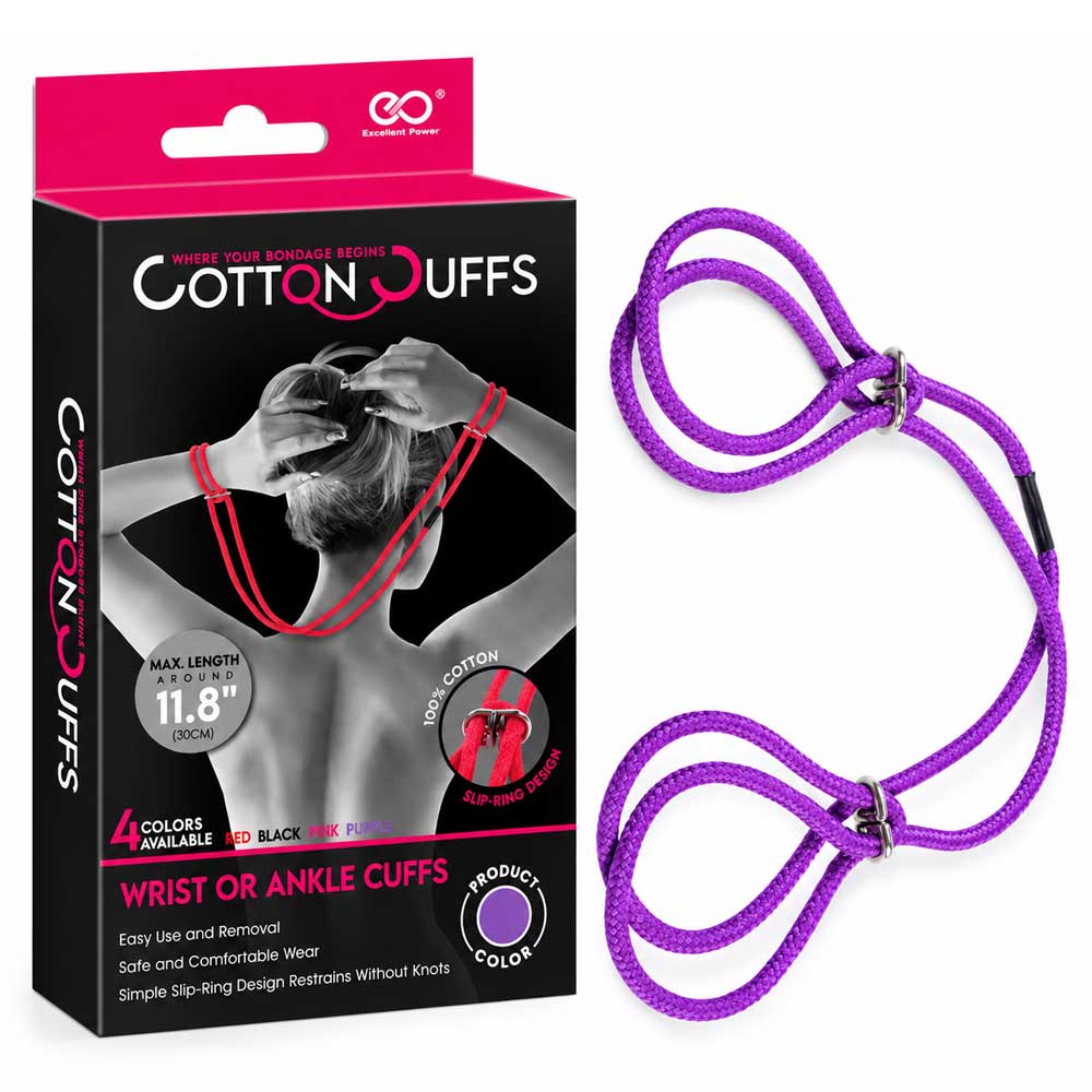 Cătușe Textile Cotton Cuffs Purple