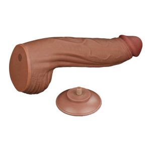 Dildo-Muscular-King-Sized-Sliding-Skin-Dual-Layer-Dong-Brown-cu-ventuza