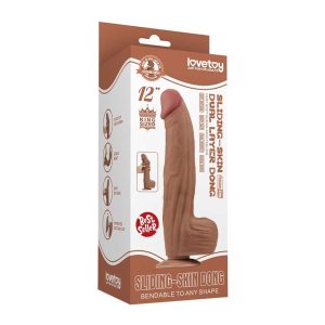 Dildo-Muscular-King-Sized-Sliding-Skin-Dual-Layer-Dong-Brown-cutie